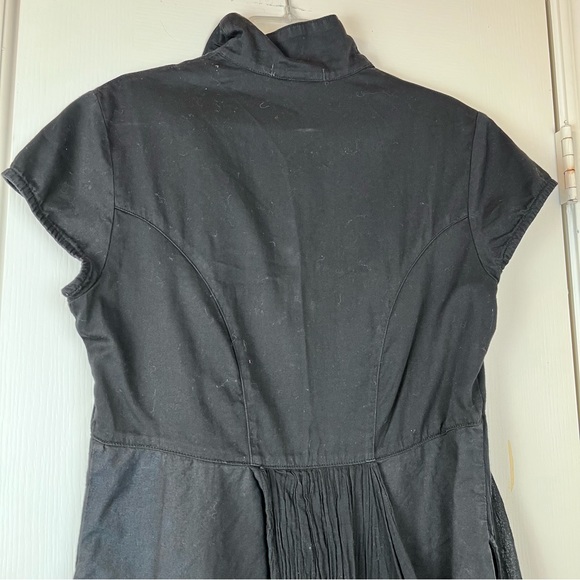 Prairie Underground Black Asymmetrical Wrap Dress Size 6 - Picture 3 of 12